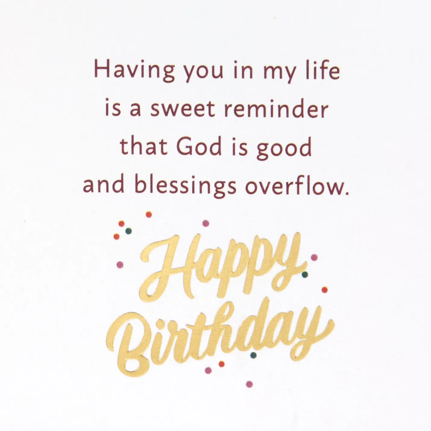 You're a Sweet Reminder of God's Blessings Religious Birthday Card