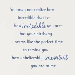 You're Always There Birthday Card