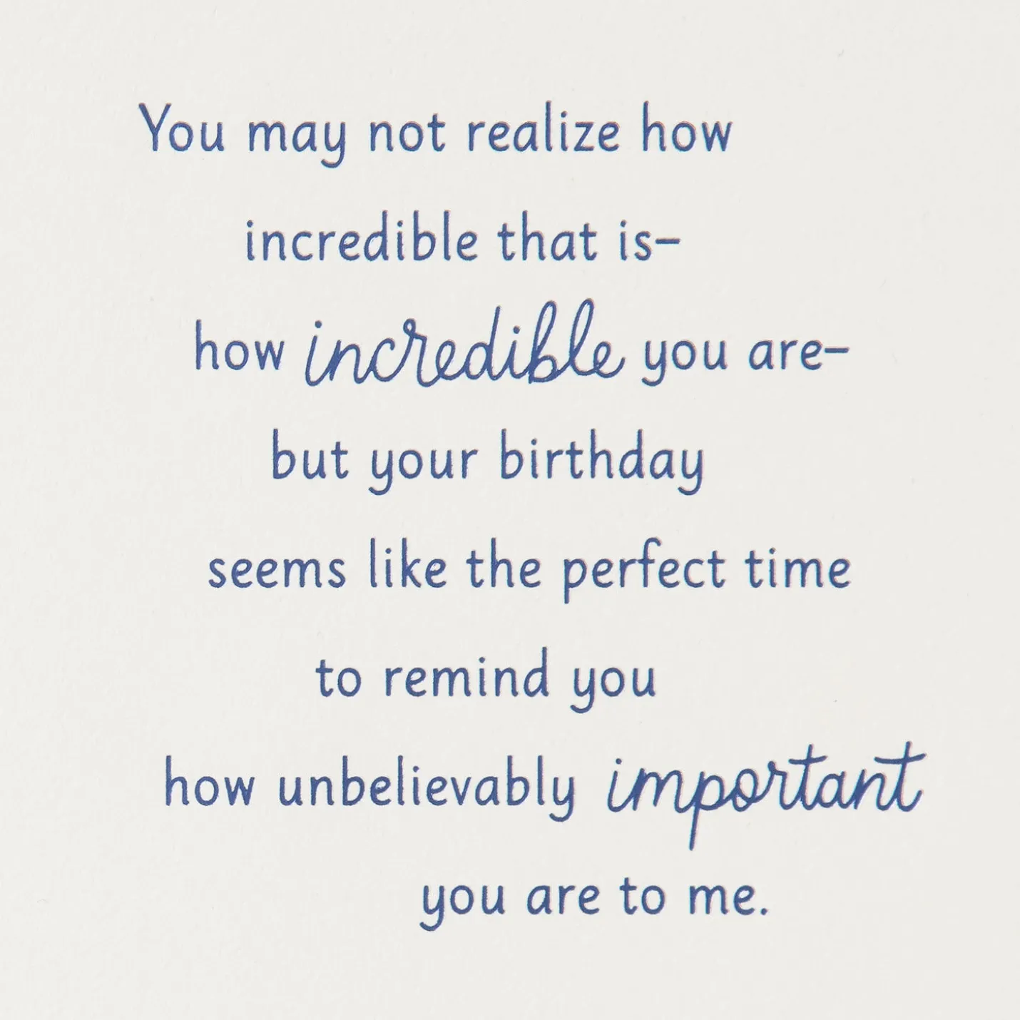 You're Always There Birthday Card
