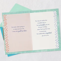 You're Always There Birthday Card