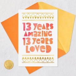 You're Amazing 13th Birthday Card