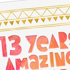 You're Amazing 13th Birthday Card