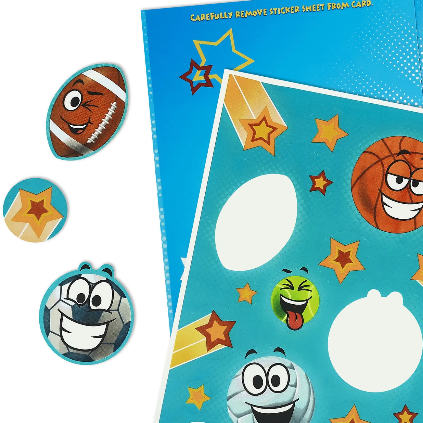 You're An Amazing Kid 6th Birthday Card With Sports Stickers