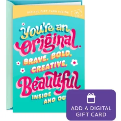You're an Original Gift Card Greeting Birthday Card for Kids