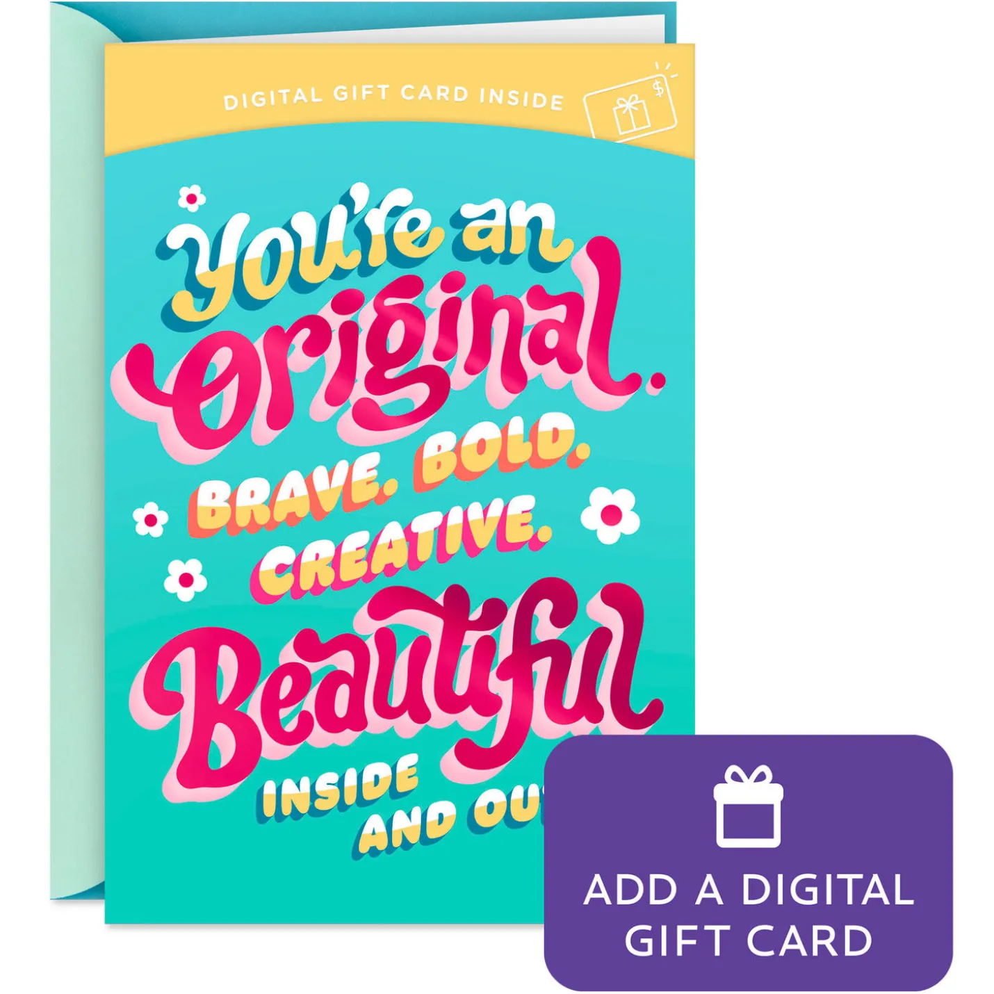 You're an Original Gift Card Greeting Birthday Card for Kids