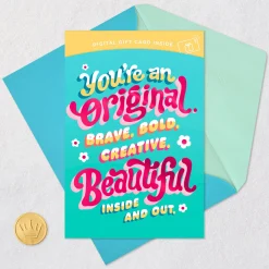 You're an Original Gift Card Greeting Birthday Card for Kids