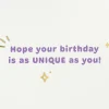 You're Every Color of Amazing Birthday Card With Rainbow Bracelet