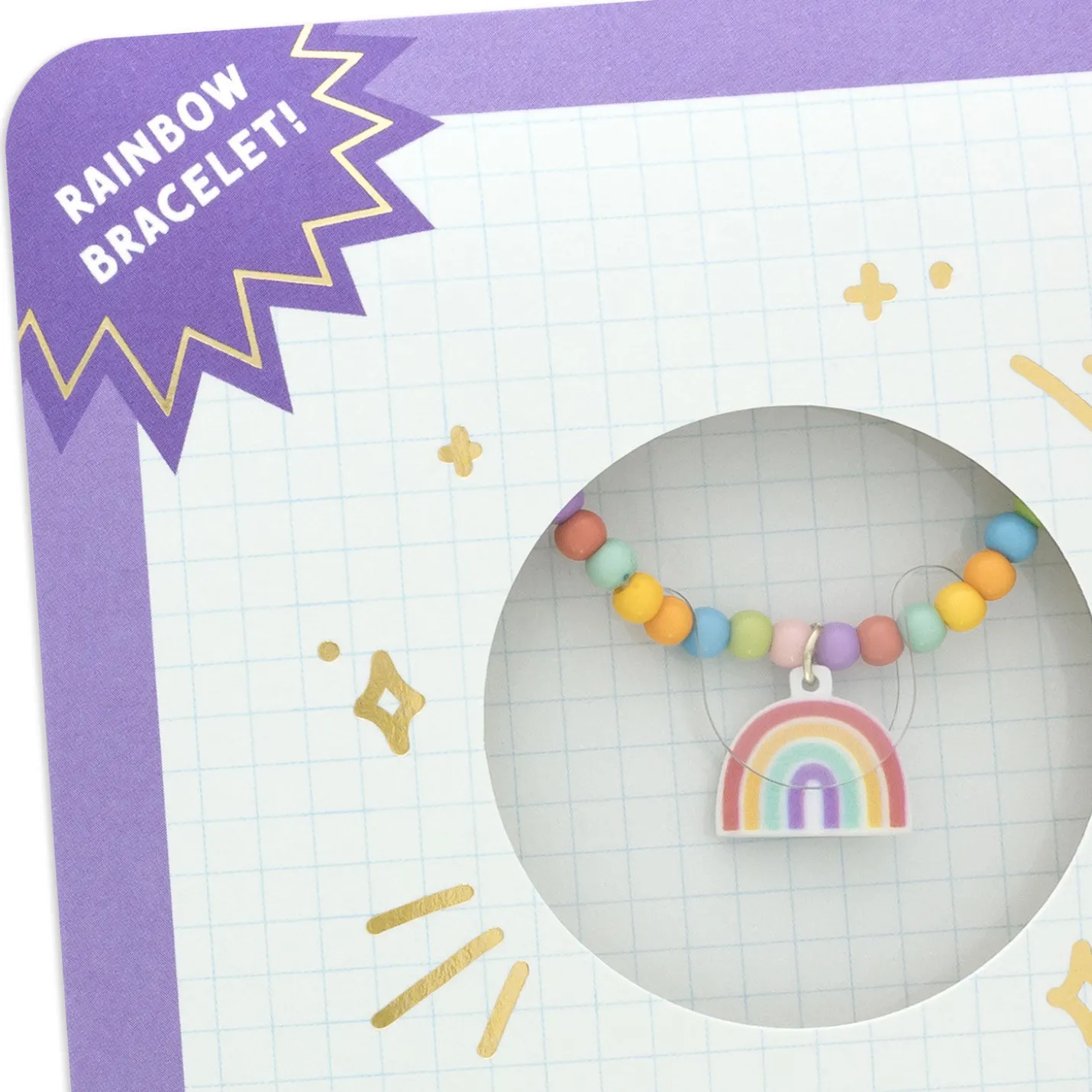 You're Every Color of Amazing Birthday Card With Rainbow Bracelet