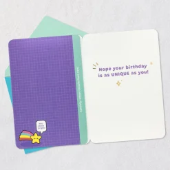 You're Every Color of Amazing Birthday Card With Rainbow Bracelet