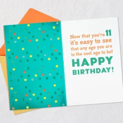 You're One Cool Kid 11th Birthday Card