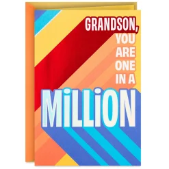 You're One in a Zillion and More Birthday Card for Grandson