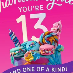 You're One of a Kind 13th Birthday Card for Granddaughter