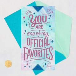 You're One of My Official Favorites Friendship Card