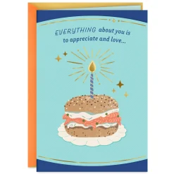You're Schmearly Awesome Birthday Card