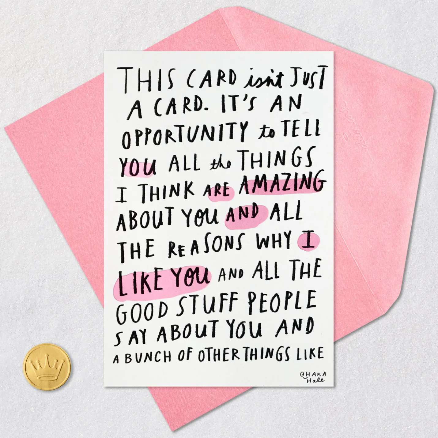 You're So Great I Ran Out of Room Funny Birthday Card
