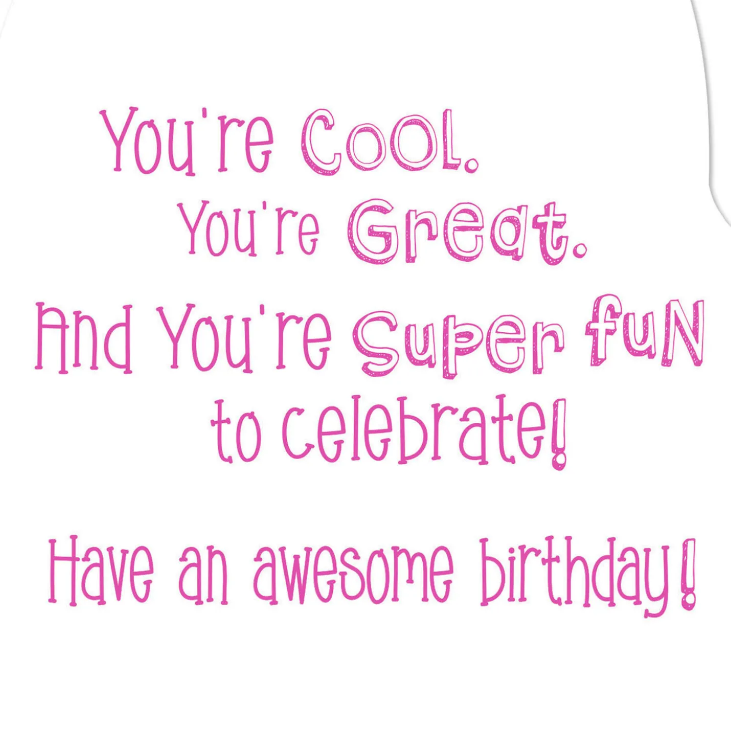 You're Super Fun to Celebrate 7th Birthday Card for Girls