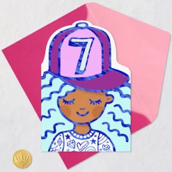 You're Super Fun to Celebrate 7th Birthday Card for Girls