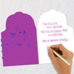 You're Super Fun to Celebrate 7th Birthday Card for Girls