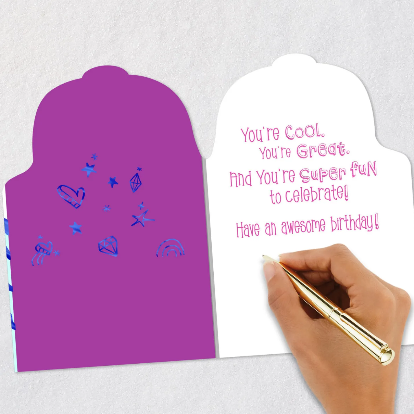 You're Super Fun to Celebrate 7th Birthday Card for Girls
