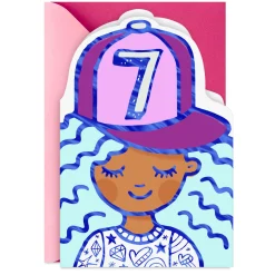 You're Super Fun to Celebrate 7th Birthday Card for Girls