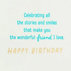 You're the Wonderful Friend I Love Birthday Card for Friend