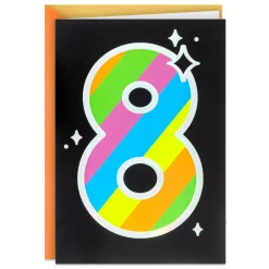 You're Totally Awesome 8th Birthday Card