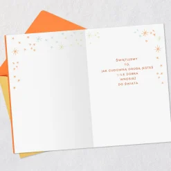 You're Wonderful Polish-Language Birthday Card