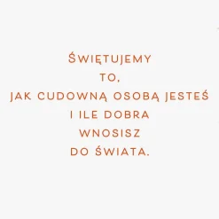 You're Wonderful Polish-Language Birthday Card