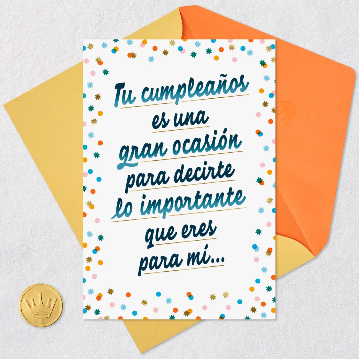 You're Worth Celebrating Spanish-Language Birthday Card