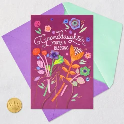 You're a Blessing Religious Birthday Card for Granddaughter