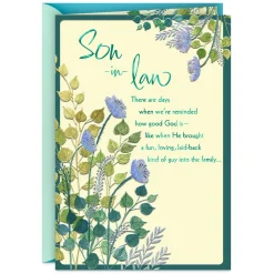 You're a Gift Religious Birthday Card for Son-in-Law
