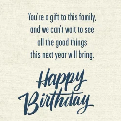 You're a Gift to This Family Birthday Card for Grandson