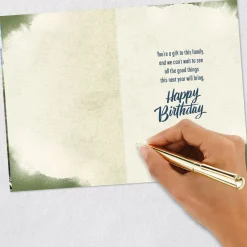 You're a Gift to This Family Birthday Card for Grandson