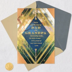 You're a Great Man, Dad and Grandpa Birthday Card From Us