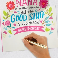 You're All the Good Stuff a Kid Needs Pop-Up Birthday Card for Nana