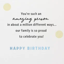 You're Amazing In a Million Ways Birthday Card for Grandson