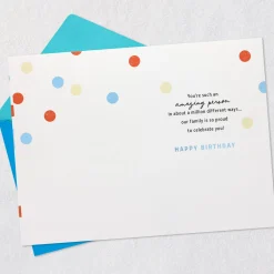 You're Amazing In a Million Ways Birthday Card for Grandson