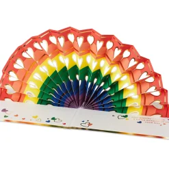 You're Amazing Rainbow and Hearts 3D Pop-Up Love Card