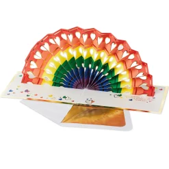 You're Amazing Rainbow and Hearts 3D Pop-Up Love Card