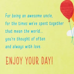 You're An Awesome Uncle Birthday Card