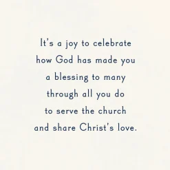 You're an Inspiration and Blessing Ordination Anniversary Card for Priest