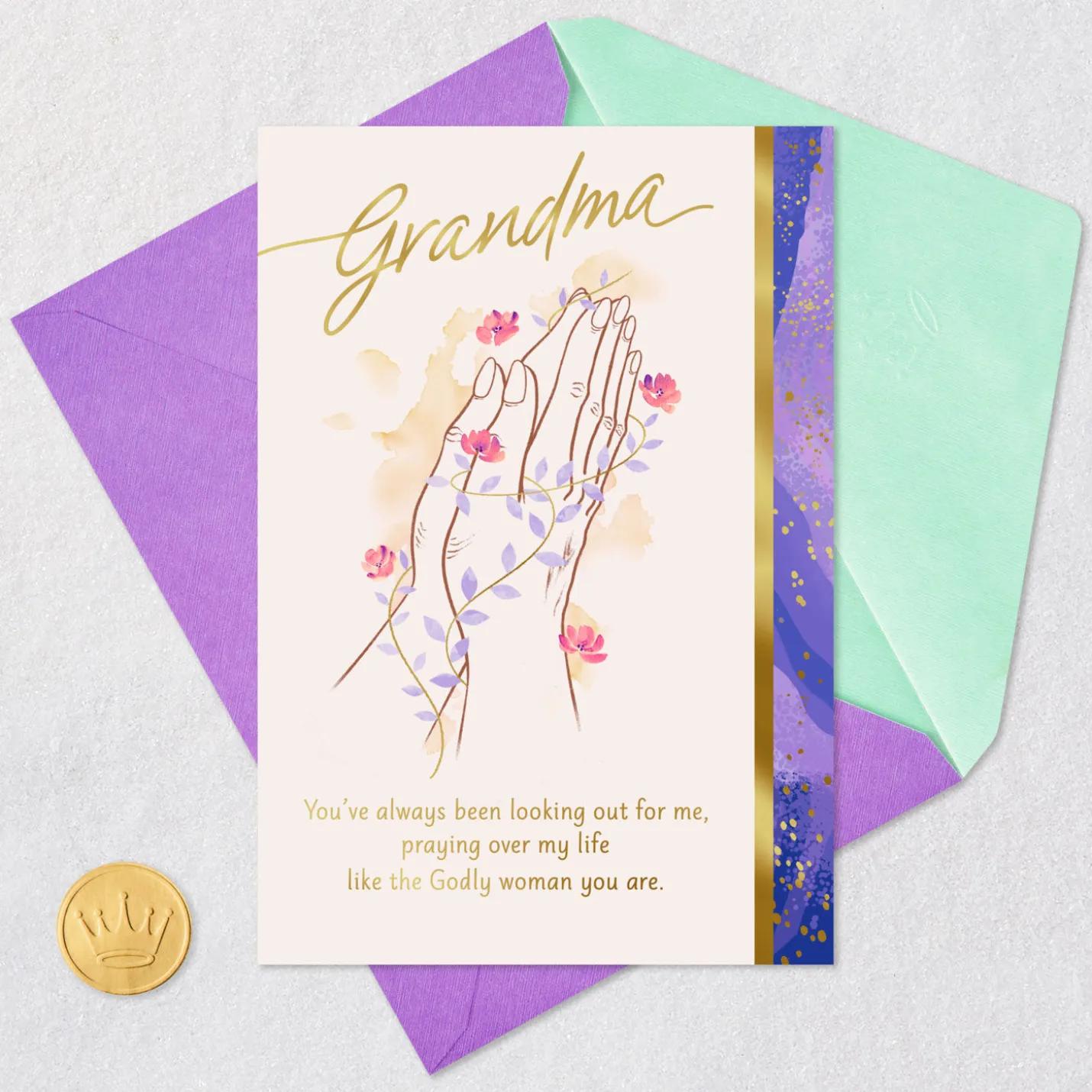 You're a Powerful Example of Faith Birthday Card for Grandma