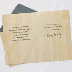 You're a Source of Comfort and Support Birthday Card for Dad
