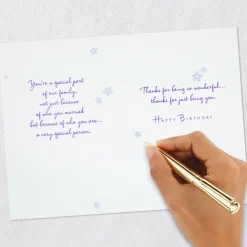 You're a Special Part of Our Family Birthday Card for Daughter-in-Law