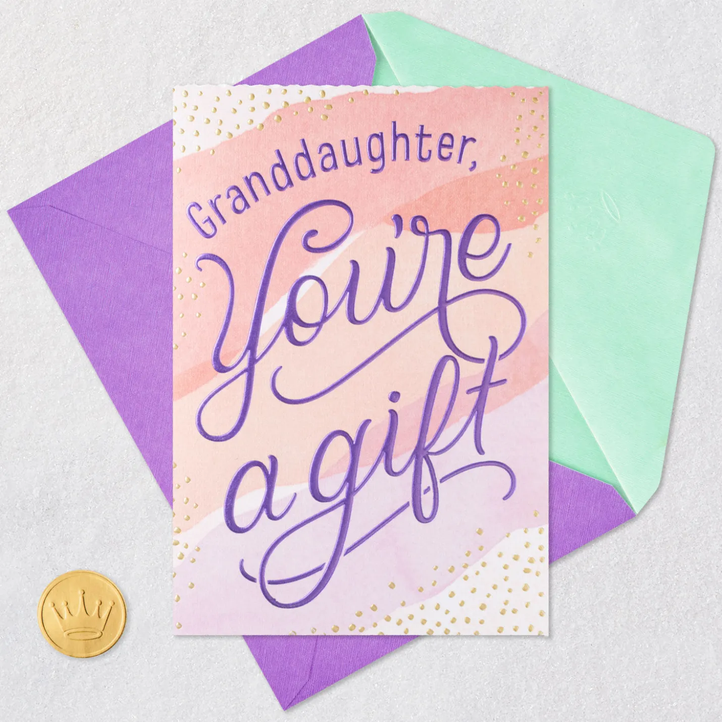 You're a Wonderful Gift Birthday Card for Granddaughter