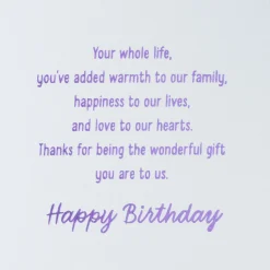 You're a Wonderful Gift Birthday Card for Granddaughter