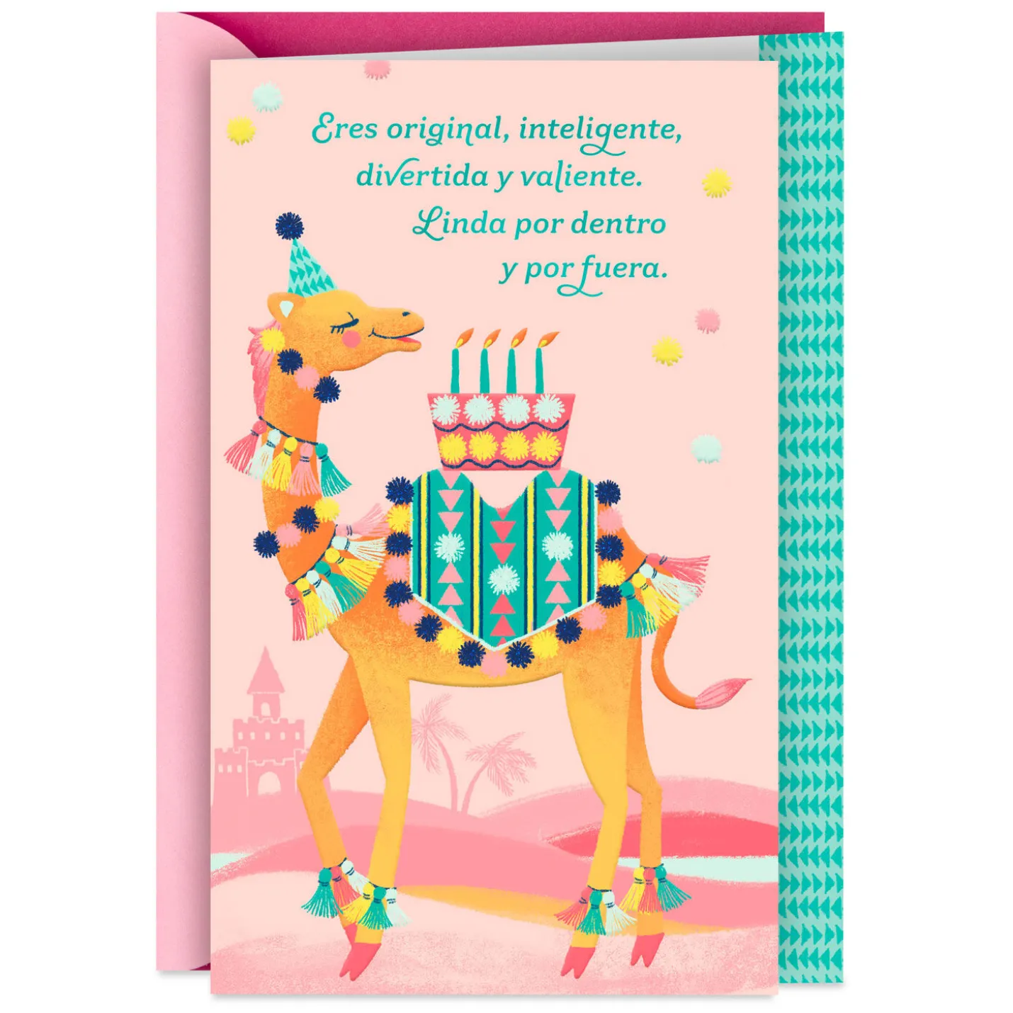 You're Beautiful Spanish-Language Birthday Card for Girl