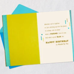 You're Both a Great Dad and a Friend Birthday Card