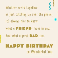 You're Both a Great Dad and a Friend Birthday Card