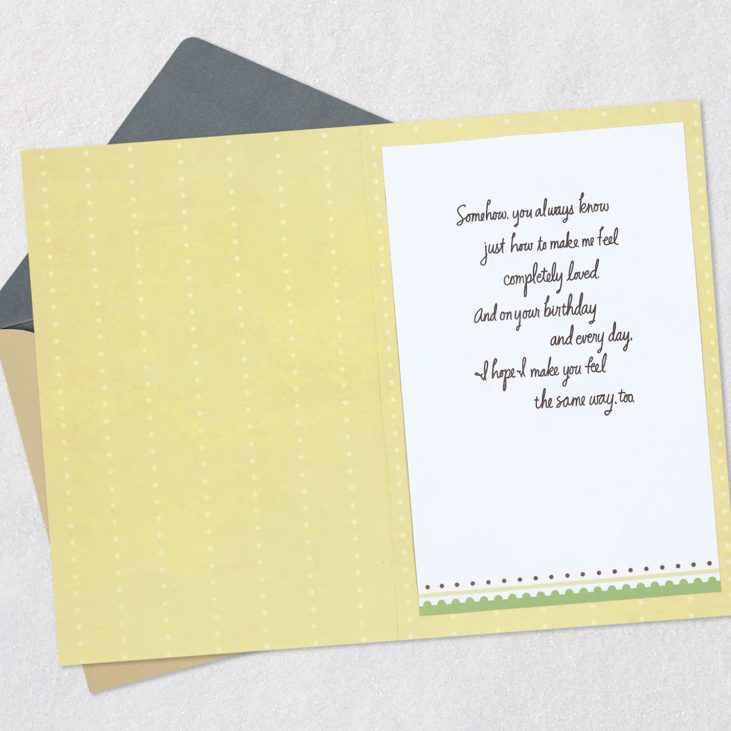 You're Completely Loved Romantic Birthday Card